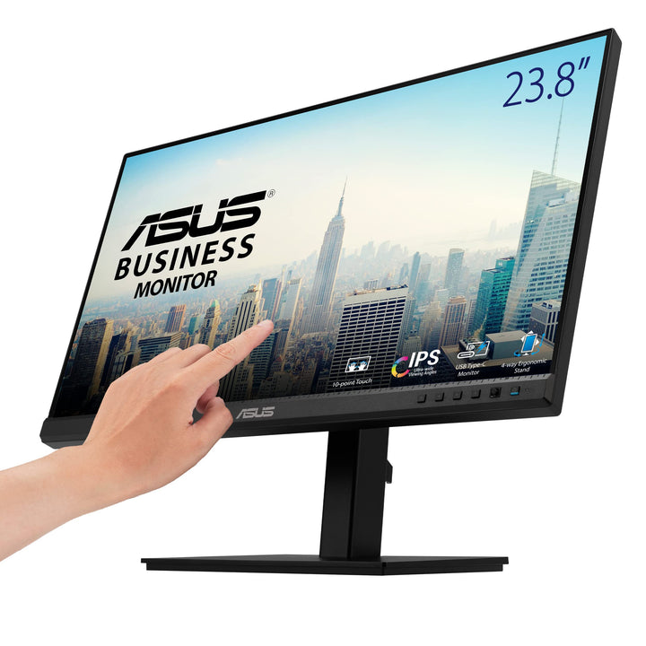 ASUS Business BE24ECSBT - 24 Zoll Full HD Monitor - 16:9 IPS Panel, 1920x1080-10-Punkt Multi-Touch,