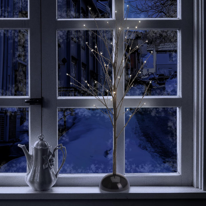 COM-FOUR® LED Baum als dekorative Beleuchtung - Lichterbaum mit 48 LEDs als Deko zu Weihnachten - Le