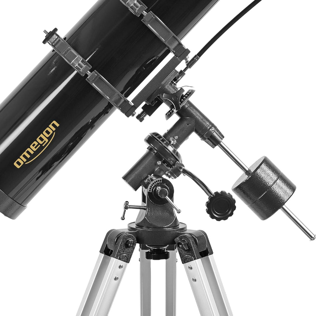 Omegon Teleskop N 130/920 EQ-2 | EQ-2 Montierung | für Einsteiger in die astronomische Beobachtung |