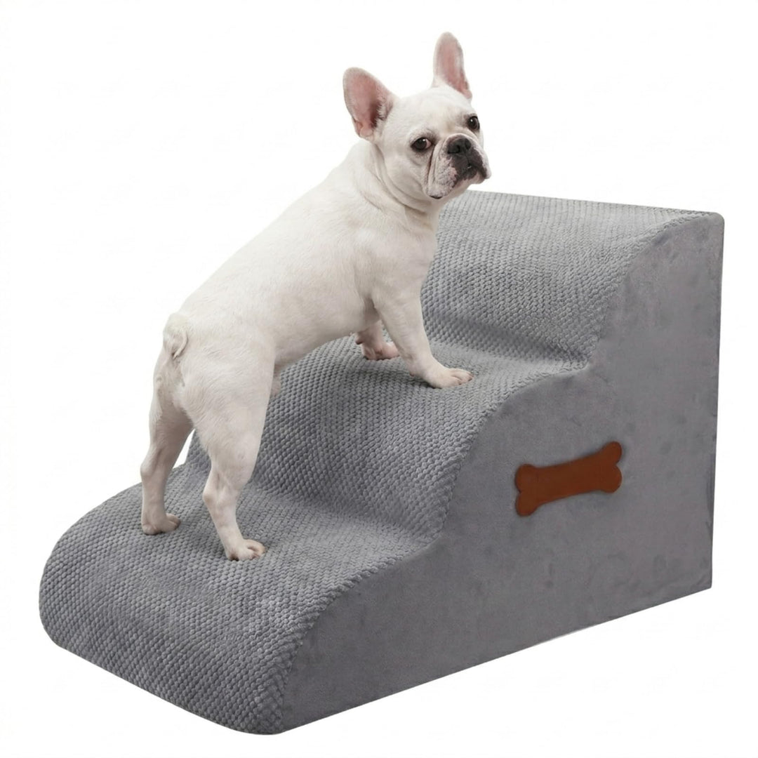 Hundetreppe für kleine Hunde, 3 Stufen Haustiertreppe für Bett &amp; Sofa, 40 cm hohe Tiertreppe für Wel