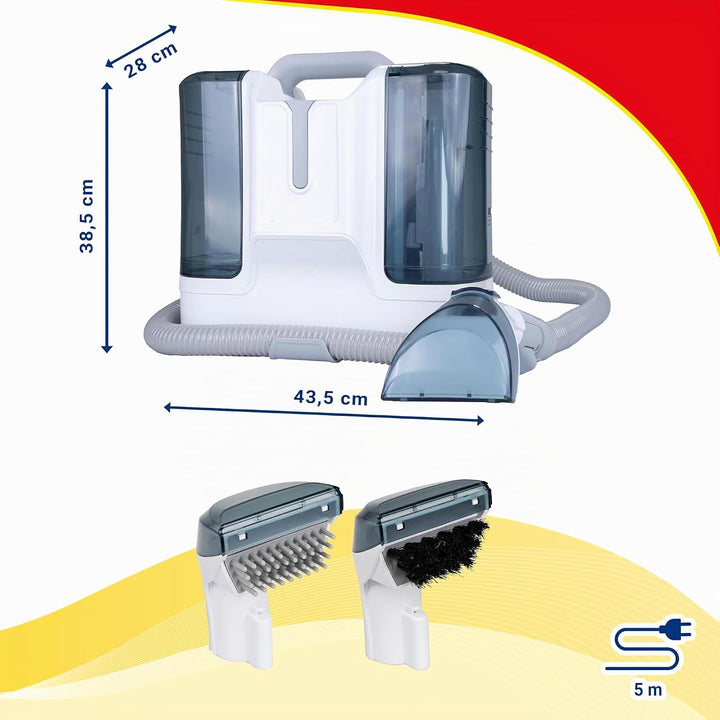 CleanRite® Nasssauger für Teppich und Polster | Waschsauger mit Wasserkapazität von 2,8 Litern | Tep
