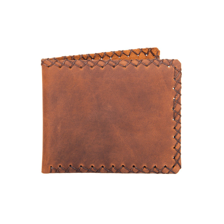 hecho. Geldbörse Carlos (Dark Wood) für Karten und Scheine - Handgefertigt, Leder &amp; Fair-Trade (Port