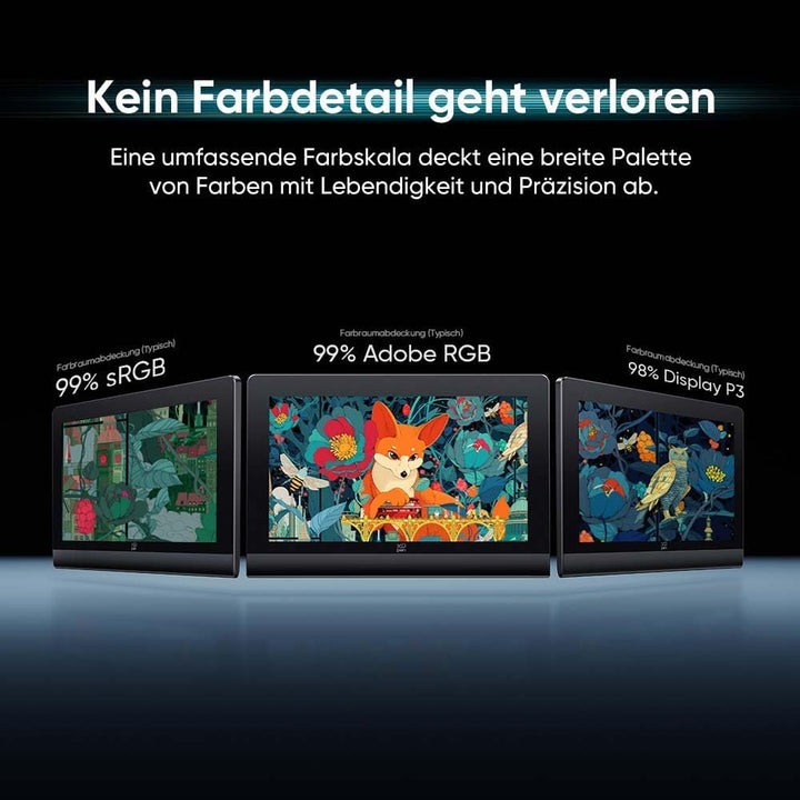 XPPen Artist Ultra 16 OLED 4K Touch-Screen-Grafikdisplay, 100,000: 1 Kontrast, 99% Adobe RGB Farbabd