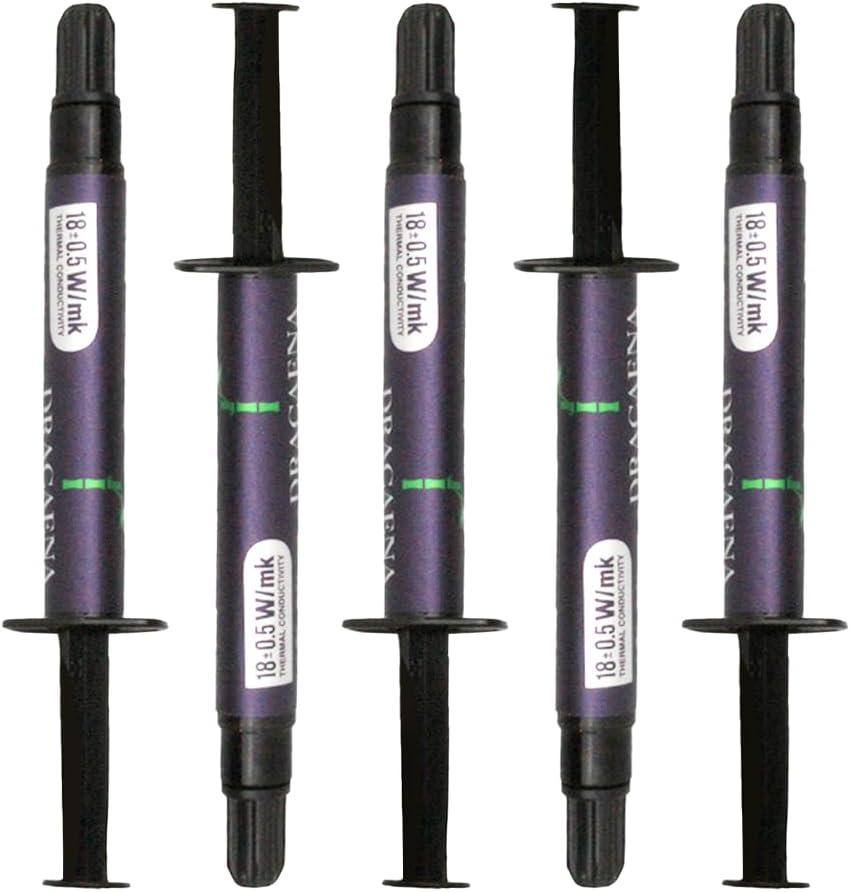 Dracaena.io 5er-Pack CTG12 Wärmeleitpaste 4g, 18 W/mK, CPU GPU 5 pcs CTG12, 5 pcs CTG12