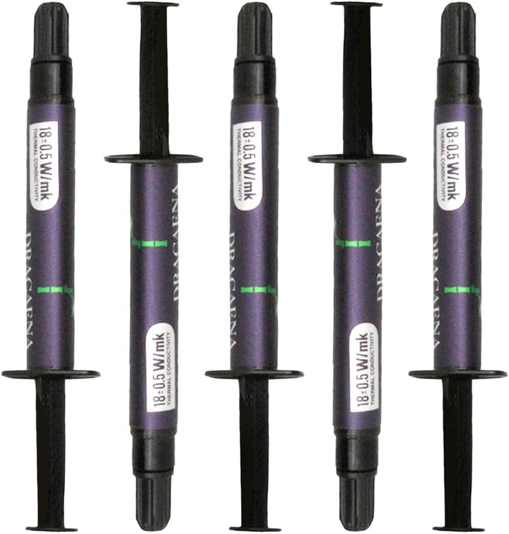 Dracaena.io 5er-Pack CTG12 Wärmeleitpaste 4g, 18 W/mK, CPU GPU 5 pcs CTG12, 5 pcs CTG12