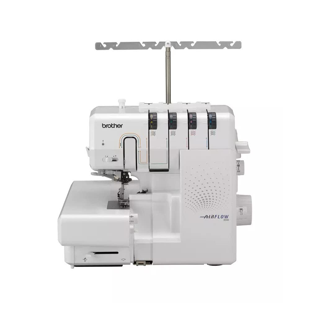Brother Innov-ís Airflow 3000 Air Serger Nähmaschine, mit Raffungsfuss, Blindstichfuss und Paspelfus