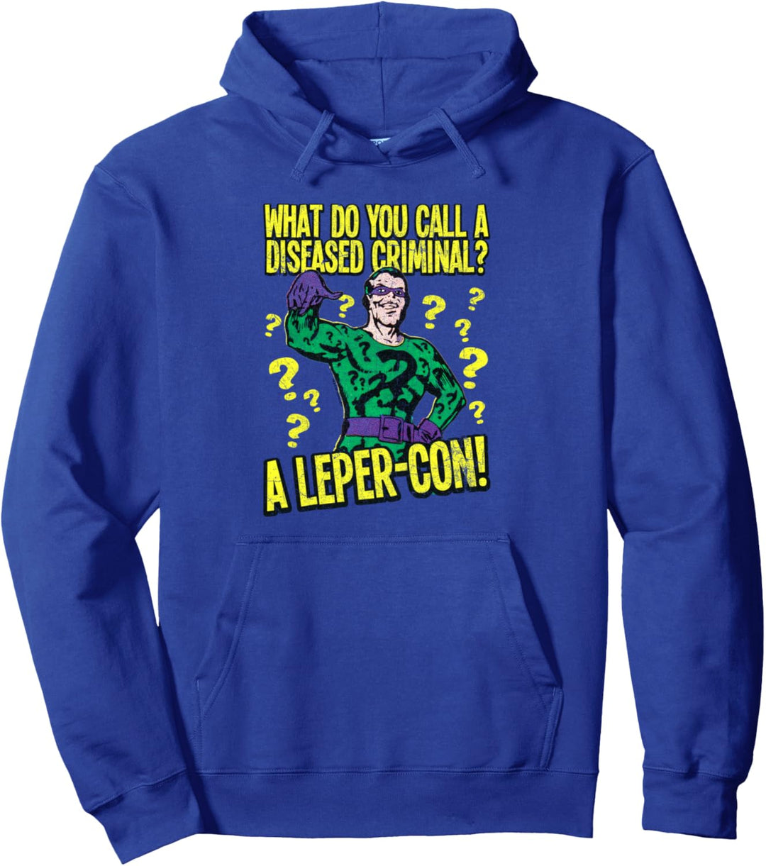 Batman Riddler Diseased Criminal Pullover Hoodie