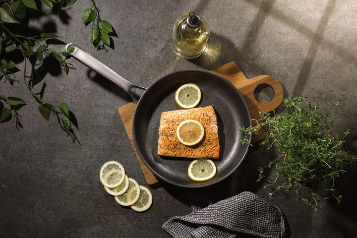 Onyx Cookware ZERO Bratpfanne 24 cm – Natürliche Antihaft aus Edelstahl | Ohne chemische Beschichtun