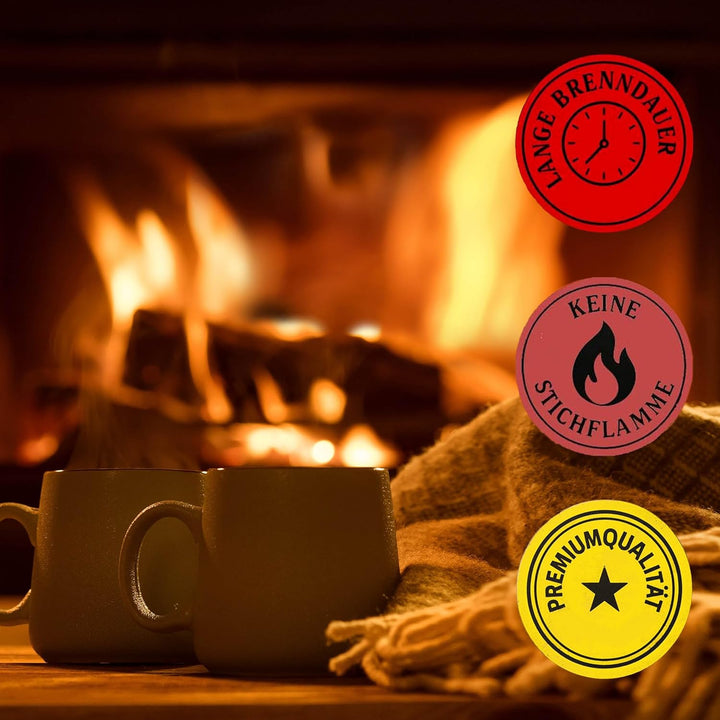 Samore 10 kg Anzünder Anzündsticks Feuersticks Ideal für für Grill/Kamin/Ofen - Anzündbrikettsticks