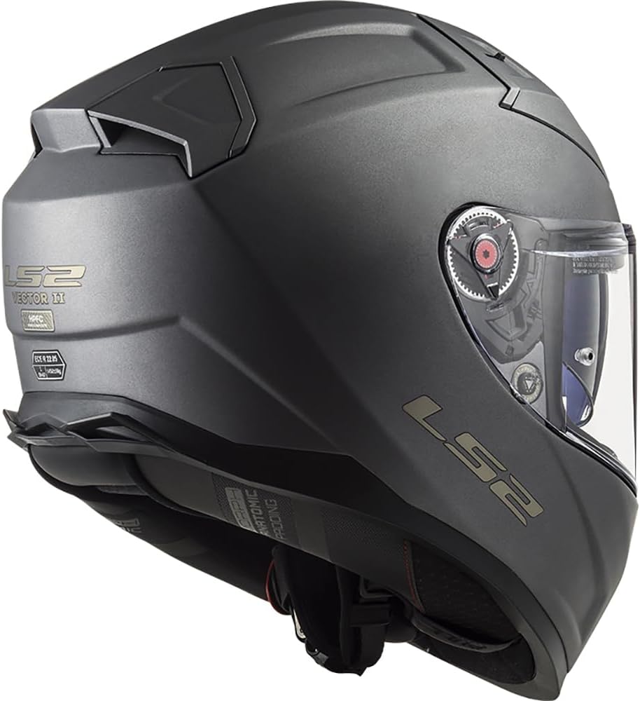 LS2, Integralhelme motorrad VECTOR II solid mat titanium, XXL XXL mat titanium, XXL mat titanium