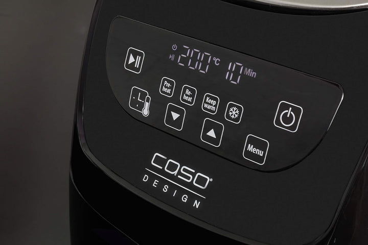 CASO | AF250 Heissluftfritteuse 3 L | Frittier-Korb für 1 kg, 60-200°C, Leistungsstark 1400 W, gesün