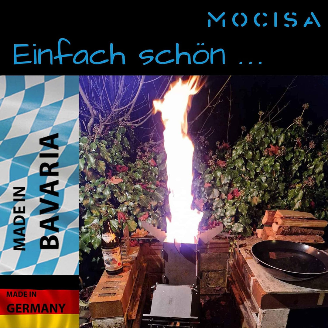 Edelstahl Grillplatte Feuerplatte für Feuerschale Fassgrill Kugelgrill | Ø57,8 cm Edelstahl Stärke 8