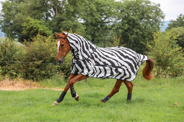 Bucas Buzz-Off Fliegendecke Zebra Full-Neck, 115, 115