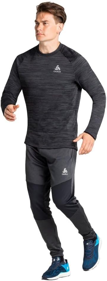 Odlo Herren Run Easy Warm_313612 Sweater (1er Pack) XL Black Melange, XL Black Melange