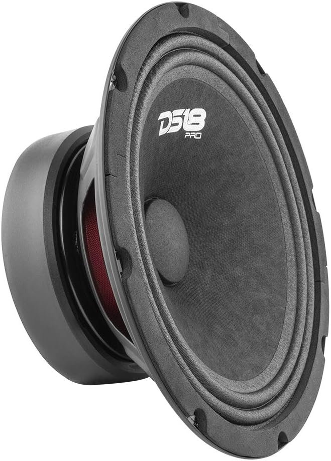 DS18 Car Midrange Speaker 8" Inch 580w Watt 4Ohm Bass Loudspeaker PRO-GM8.4 Classic 8-Inch 4-Ohms, C