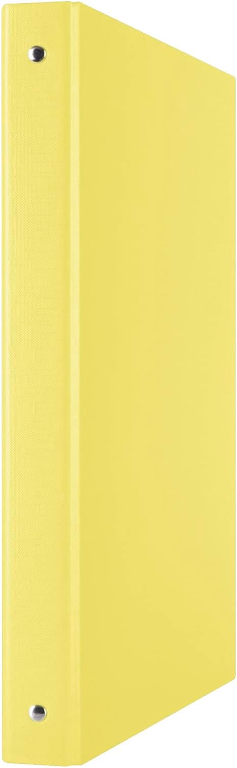 DONAU 3733001PL-11 Ringbuch Gelb | 4-O-Ring-Mechanik 20mm DIN A4 Ringordner Pappe/Kunststoff | Aus 1