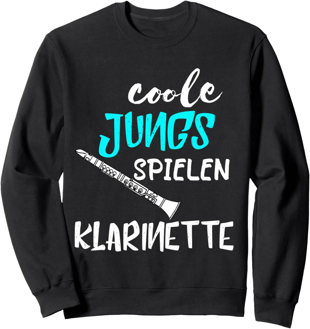 Coole Jungs Spielen Klarinette Spieler Musiker Klarinettist Sweatshirt