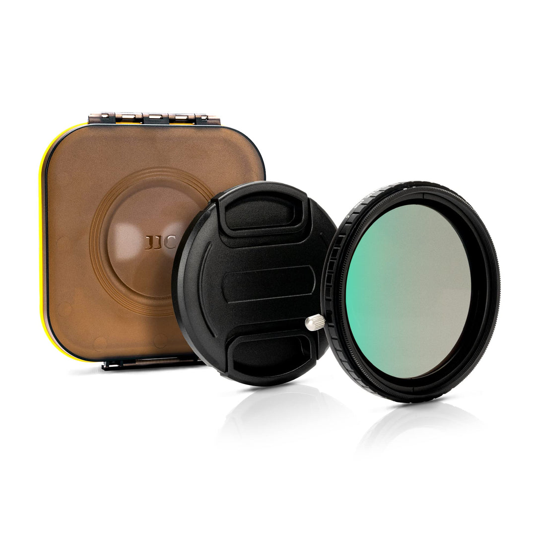 JJC 72 mm Variabler ND2-ND32 ND Filter + CPL Polarisationsfilter, 5-Stop Neutral Graufilter für Niko