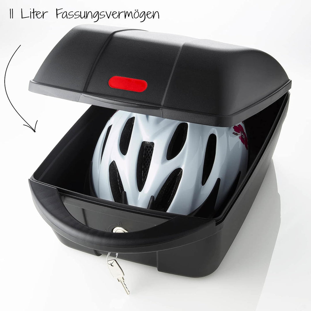 Fischer Gepäckträger-Box, passend für alle gängigen Gepäckträger, geeignet für E-Bikes, abschliessba