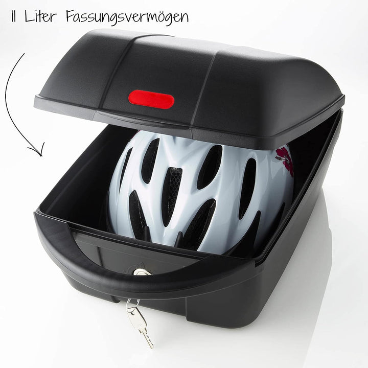Fischer Gepäckträger-Box, passend für alle gängigen Gepäckträger, geeignet für E-Bikes, abschliessba