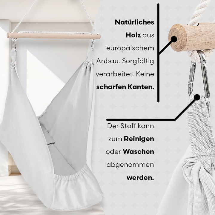 Hängewiege für EIN Baby | Federwiege für EIN Baby | Wiege | Hammock | Federwippe | Baby Federwiege |