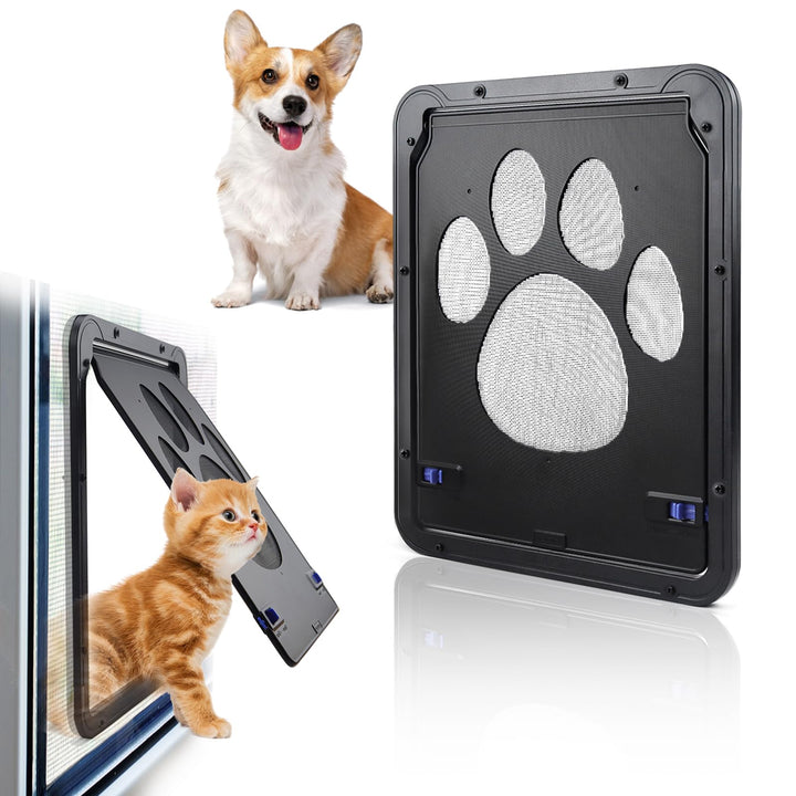 Katzenklappe Hundeklappe für Innentür Aussentür Türen Fenster Fliegengitter Hundeklappen mit Magnet