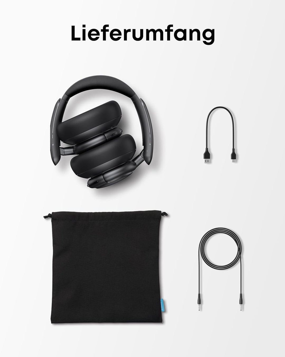 Soundcore by Anker Life Q30 Bluetooth Kopfhörer, Hybrid Active Geräuschisolierung, Individuelle Modi