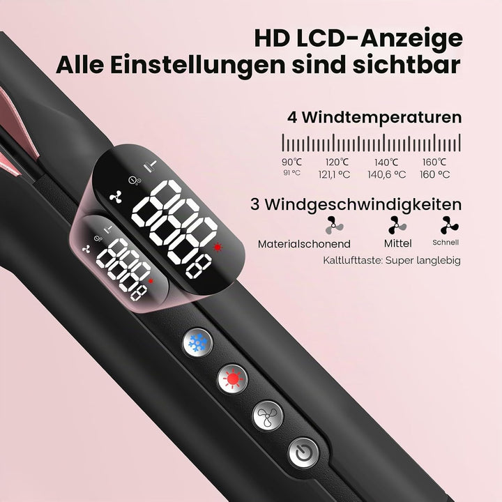 Air Haarglätter, Luft-Haarglätter für Haar Styling, Supgaliy Professionelles Ionen Glätteisen, wenig