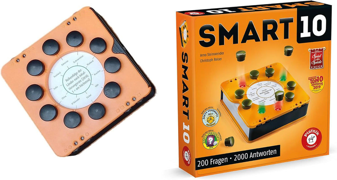 Piatnik 7167 - Smart 10 | Das revolutionäre Alleswisser Brettspiel I Für die Quizfreunde | Wer ist d
