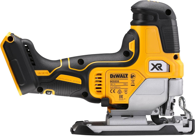 Dewalt 18 Volt Akku-Pendelhub-Stichsäge DCS335N (bürstenloser Motor, 3-stufige Pendelhubsteuerung, n