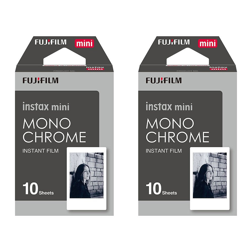 Instax Mini Sofortbild-Film, Schwarz-Weiss, 20 Stück