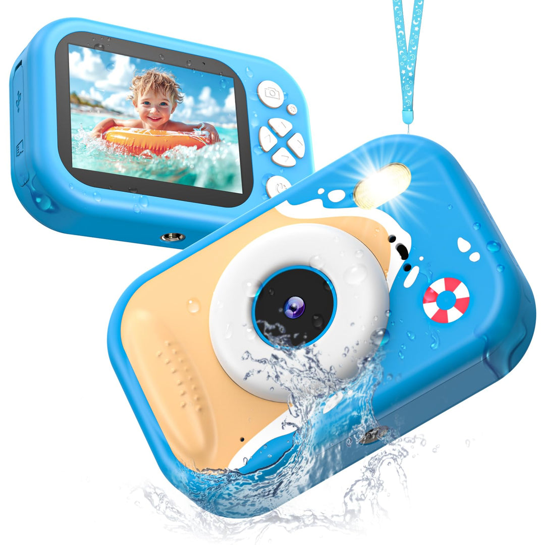wasserdichte Kamera für Kinder, 48MP 1080P Kinderkamera Digitalkamera Unterwasser Kamera Kinder mit