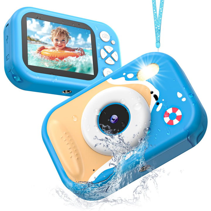 wasserdichte Kamera für Kinder, 48MP 1080P Kinderkamera Digitalkamera Unterwasser Kamera Kinder mit