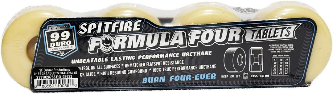 Spitfire Formula Four Tablet 99 Skateboard Wheel Natürlich 55 mm, Natürlich 55 mm