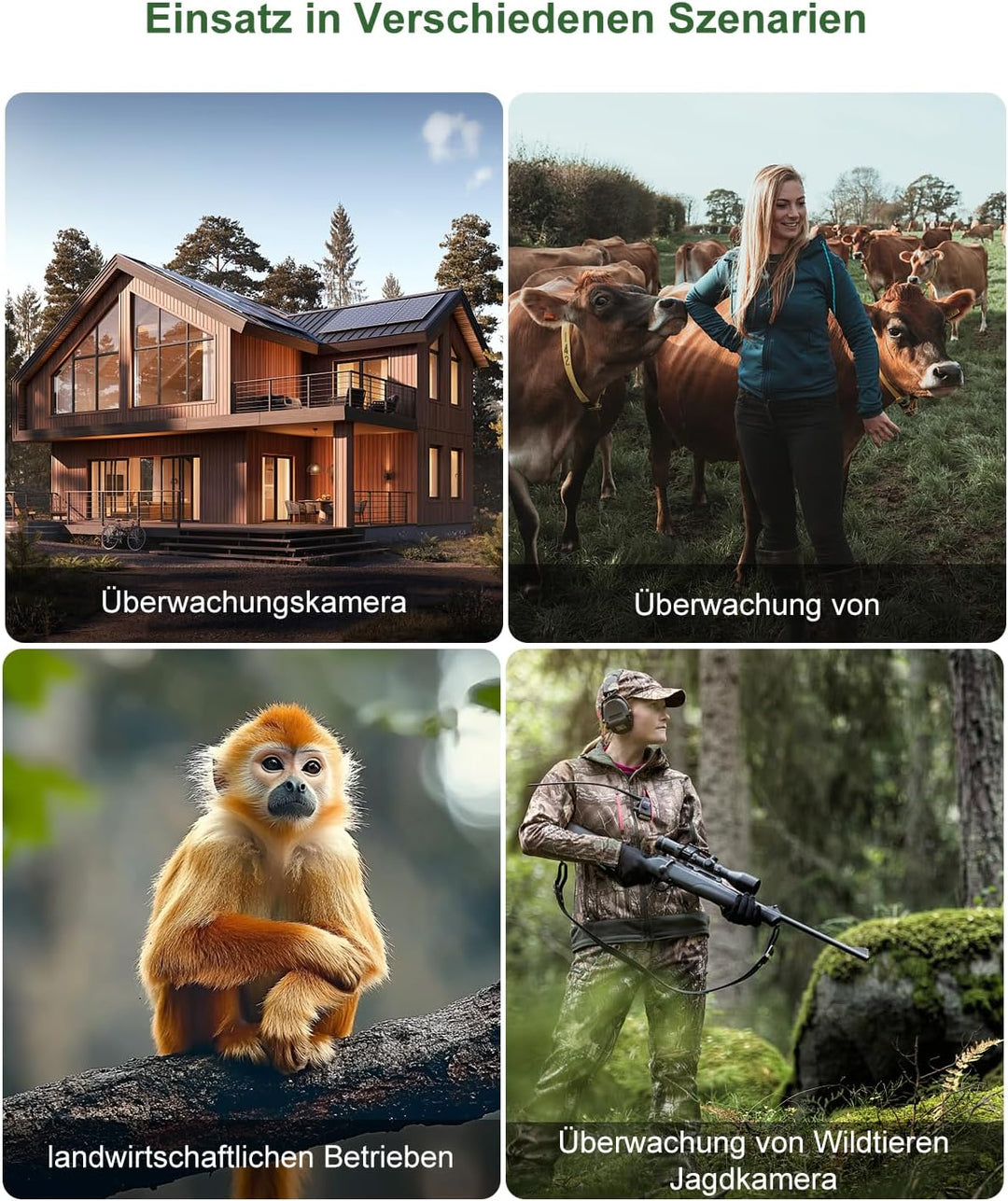 Wildkamera, 2.7K Video Wildtierkamera mit Bewegungsmelder, 0,1s Auslösezeit Wildcamera Jagdkamera Te