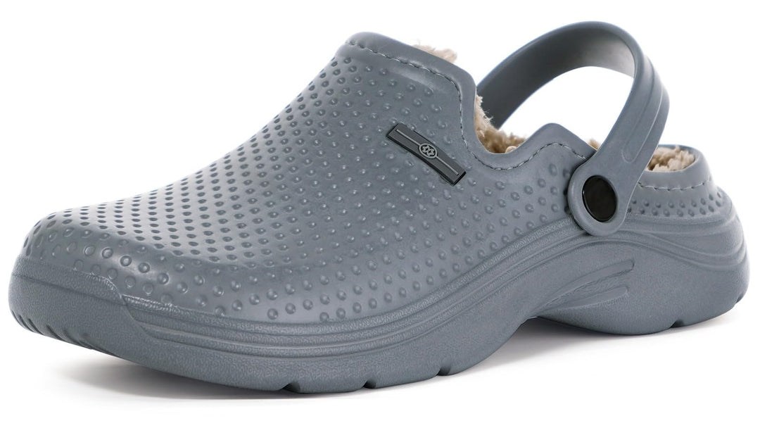 Eagsouni Clogs Hausschuhe Gefüttert Herren Damen Winter Gartenschuhe Wasserdicht Gartenclogs Warme P