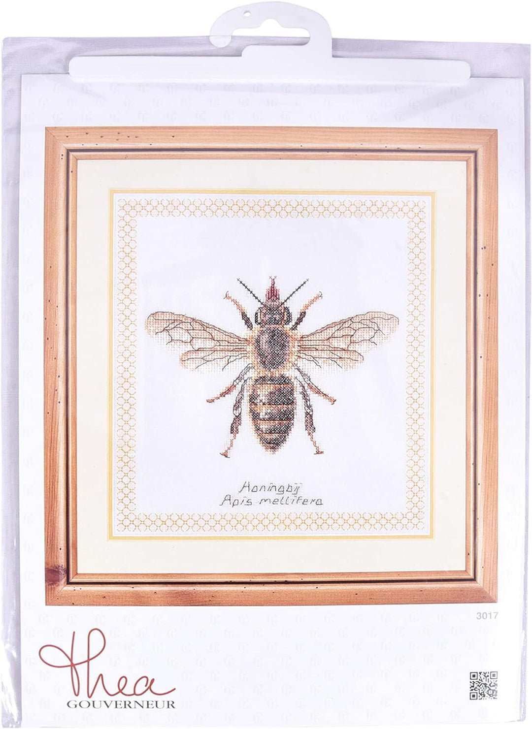 Thea Gouverneur - Kreuzstich-Set - Honigbiene - Aida - 16 Count - Für Erwachsene - 3017A
