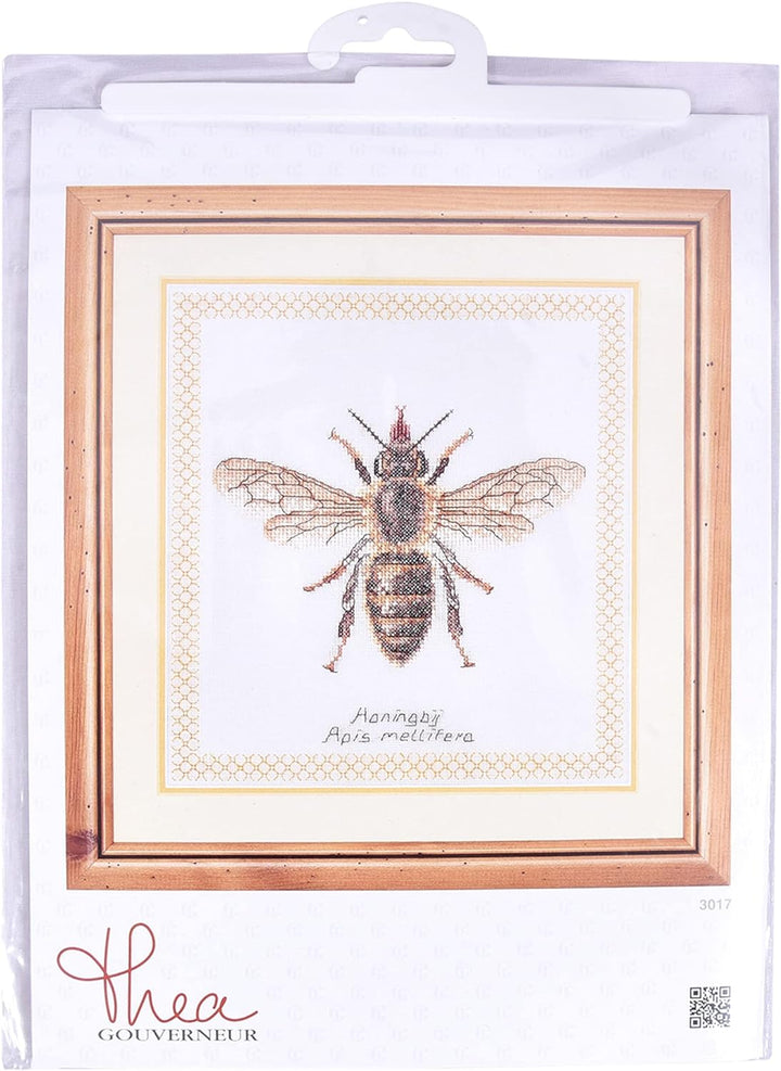 Thea Gouverneur - Kreuzstich-Set - Honigbiene - Aida - 16 Count - Für Erwachsene - 3017A