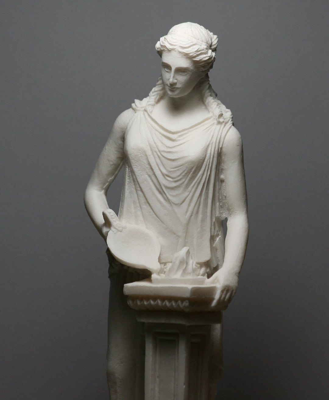 Hestia Vesta Statue Göttin der Home Familie Hearth Alabaster Skulptur 26 ΄ ΄