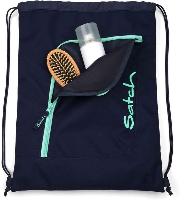 Satch Pack Schulrucksack Set 3tlg. inkl. Schlamperbox und Sportbeutel (Ocean Mint), Ocean Mint
