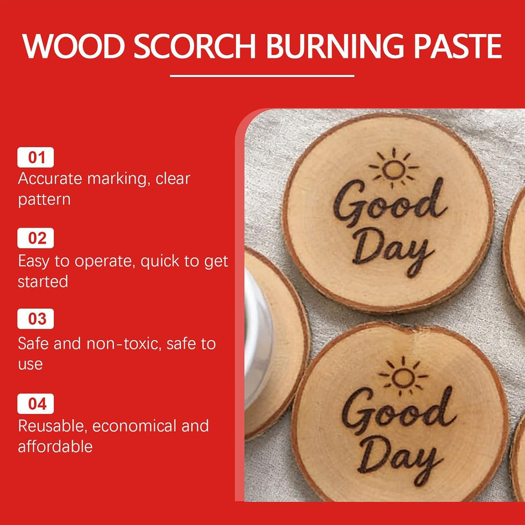 Farbe Für Die Holzbrennkunst,100 Gramm Präzisions Gel Für Holz Brenn Werkzeuge | Brandpaste Für Holz