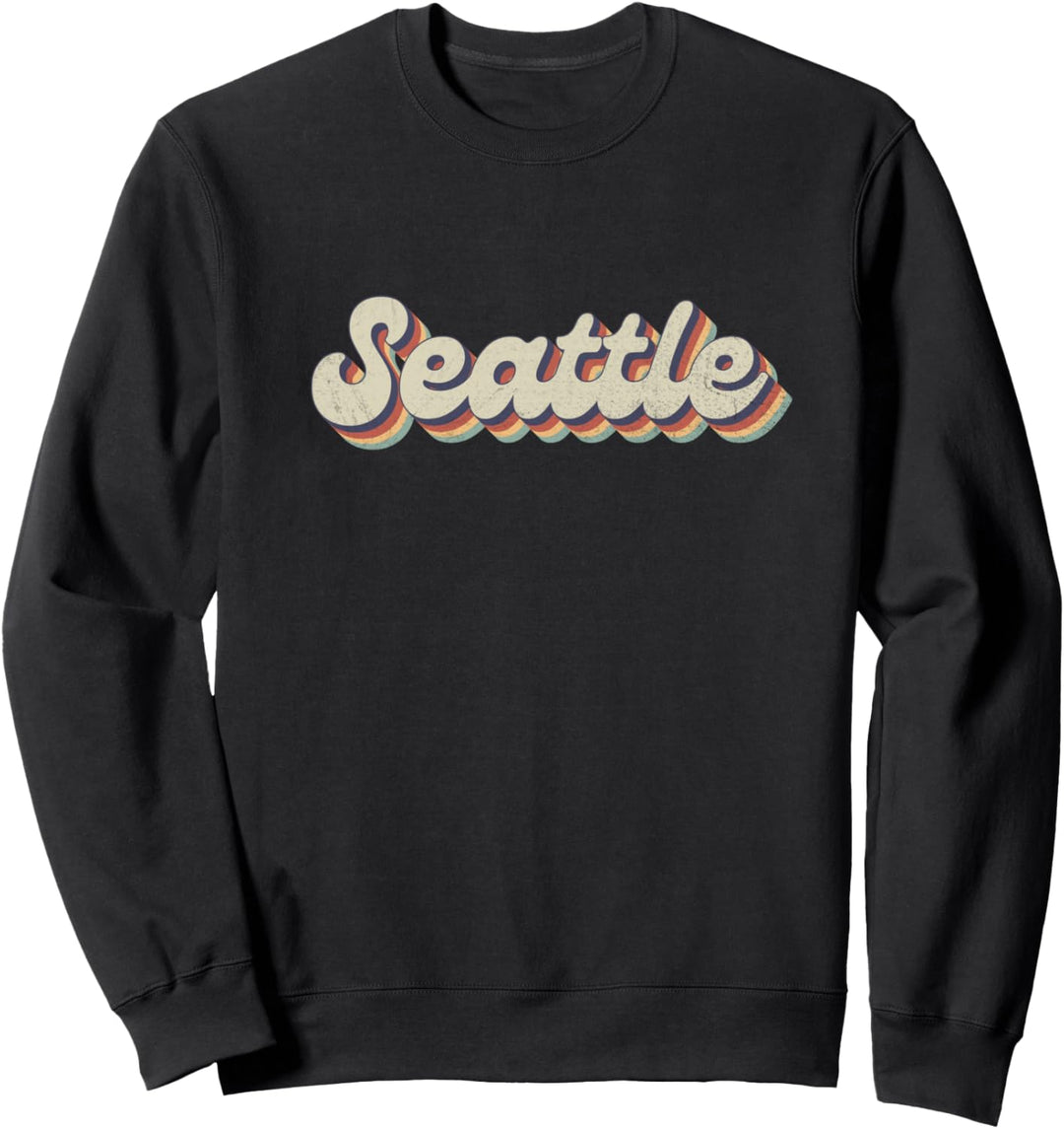 70er 80er Jahre USA City - Vintage Seattle Sweatshirt