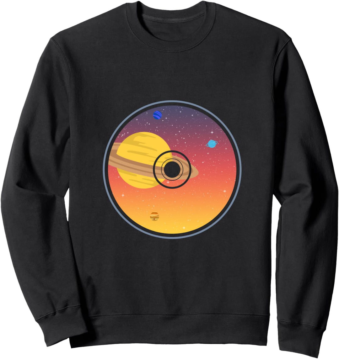 Universum Galaxy Schallplatte Vinyl Plattenspieler Geschenk Sweatshirt