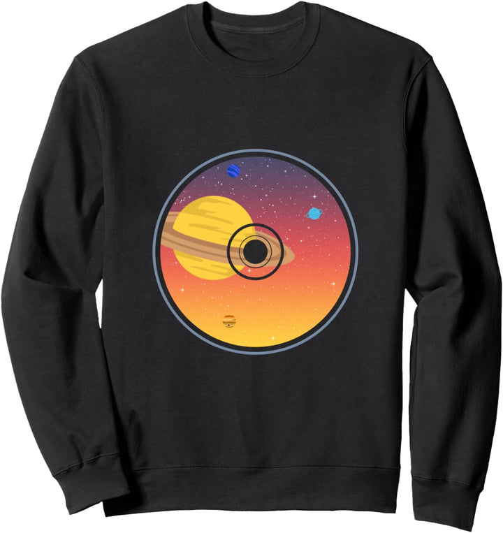 Universum Galaxy Schallplatte Vinyl Plattenspieler Geschenk Sweatshirt