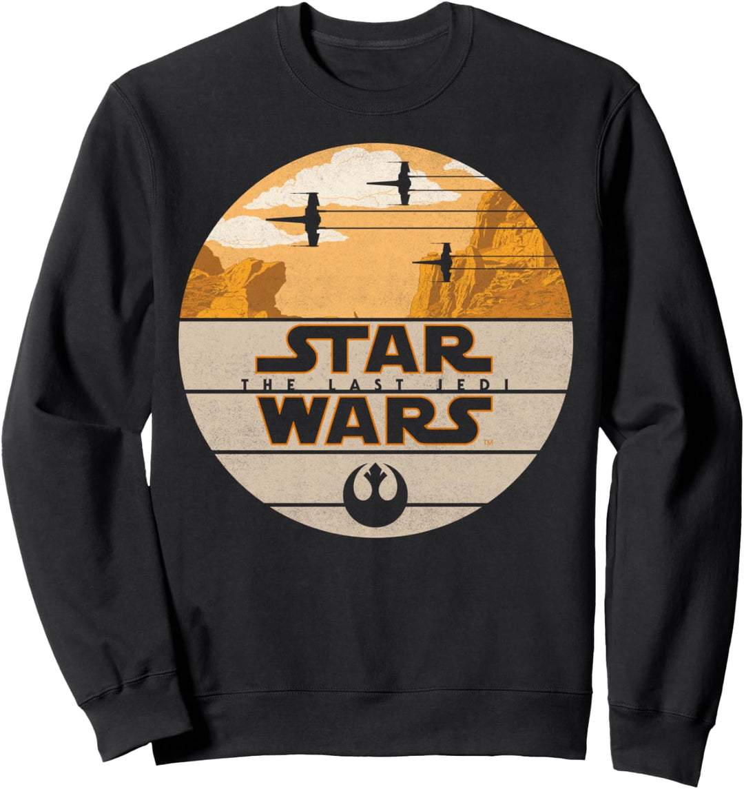 Star Wars The Last Jedi Striped Rock Star Fighters Poster Sweatshirt
