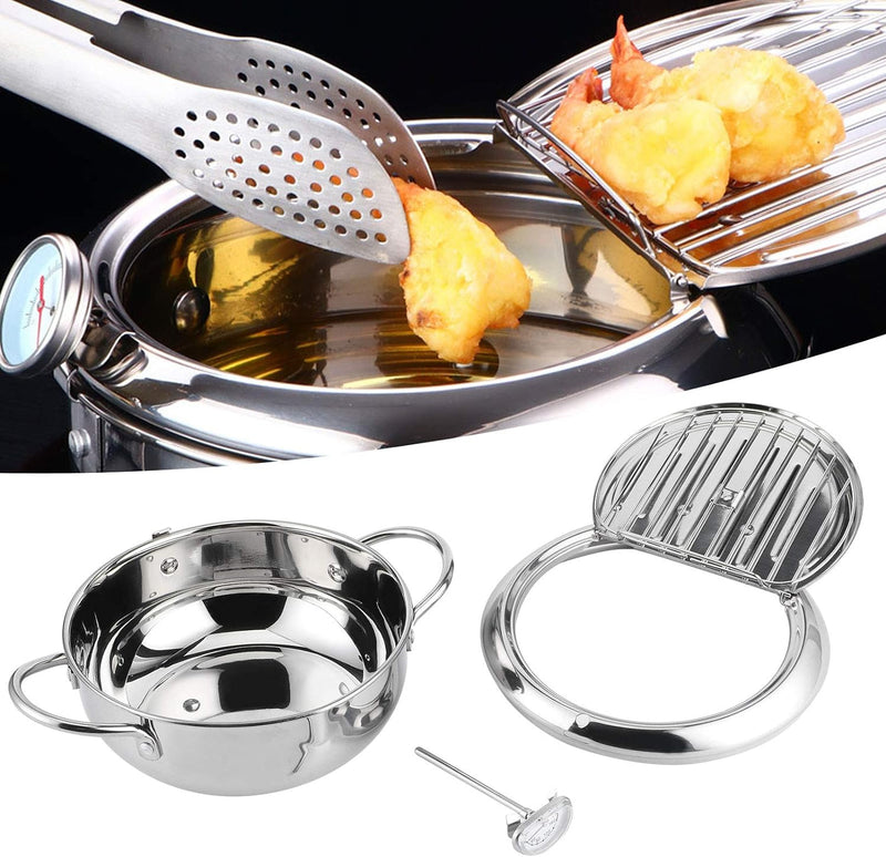 Friteuse, Brattopf Einfache Bedienung Japanischer Brattopf Präzise Steuerung für Koch für die Küche(