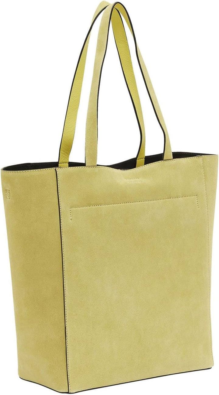 Liebeskind Damen Steph Suede Shopper L Pale Banana, Pale Banana