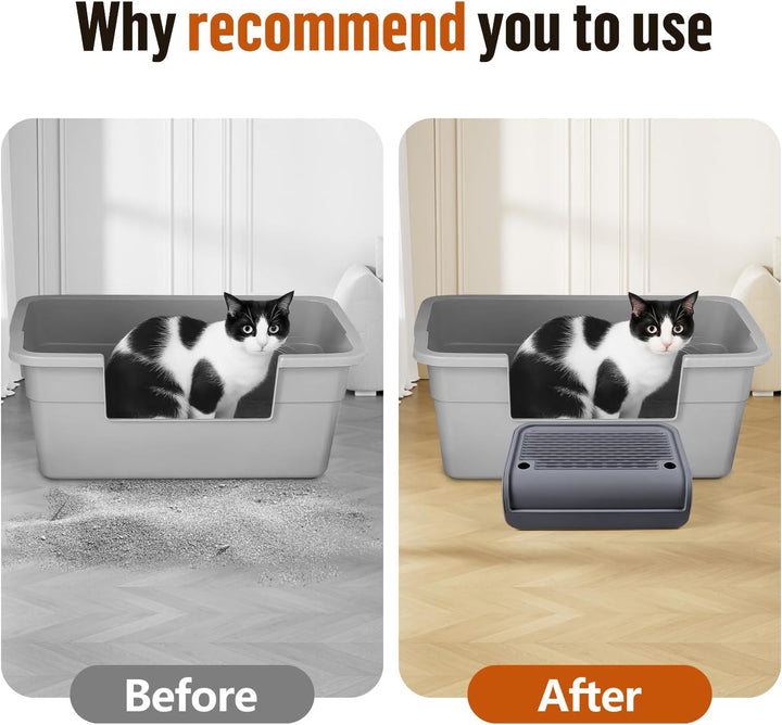 Katzentoilette, Katzenrampe/Treppe/Katzenfänger mit Filterfunktion, leicht zu reinigen, Filterpedal