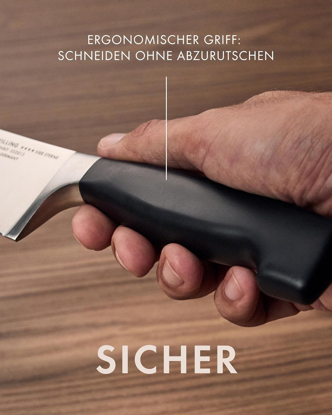 Zwilling 31071-161-0 Vier Sterne Kochmesser, Rostfreier Spezialstahl, Sonderschmelze, Kunststoff, 16