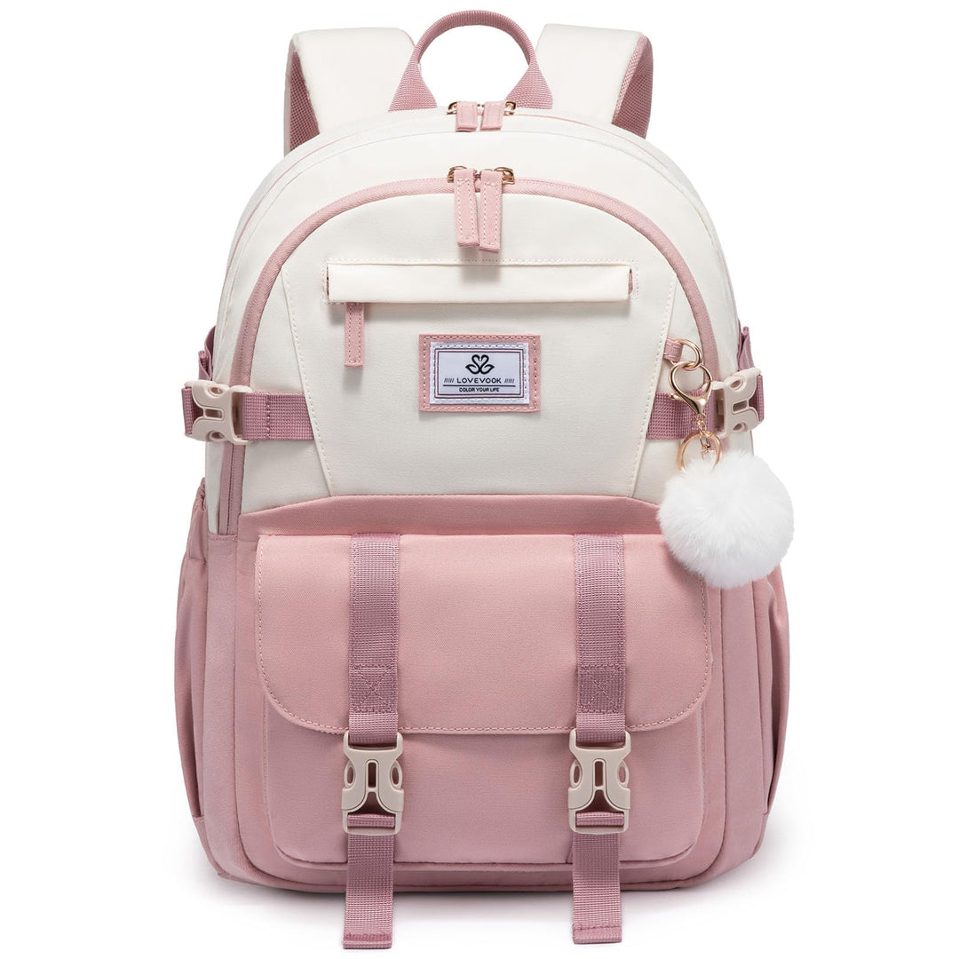 LOVEVOOK Schulrucksack Teenager Mädchen 10-18 Jahre mit Grossem Flaschenfach | Rucksack Damen Multi-